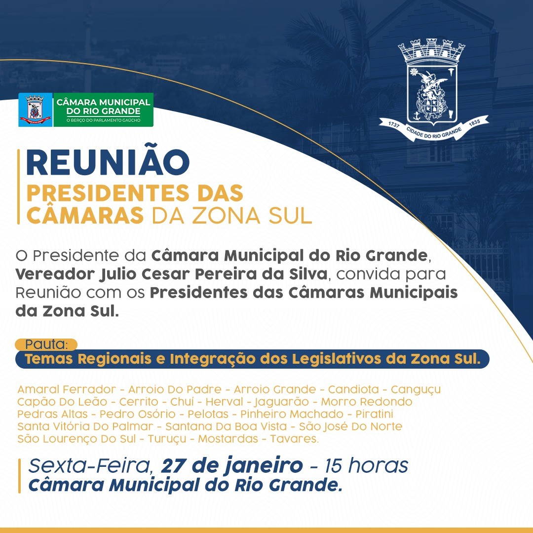 Card reuni?o presidentes