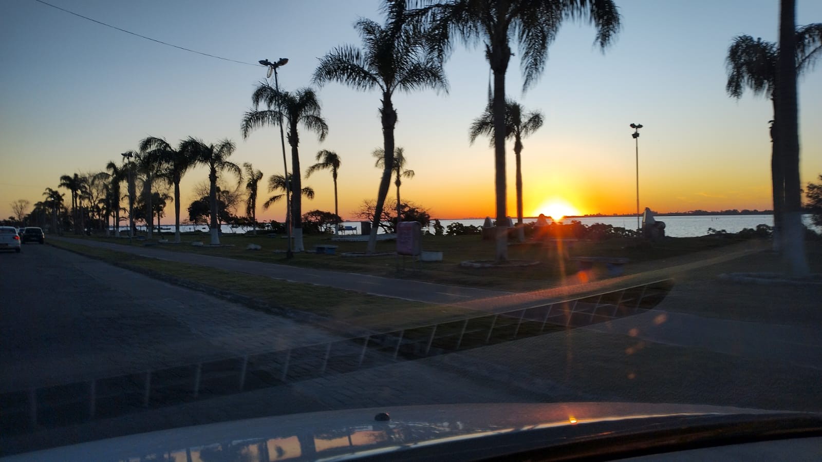 Pôr do Sol de segunda-feira - Orla da Henrique Pancada